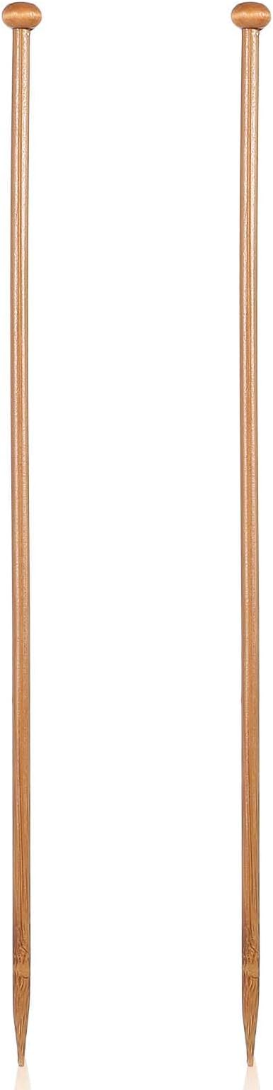 2pcs 4.5mm Bamboo Knitting Needles 10-Inch Long Wooden Knitting Needles Knitting for Beginners Sock,Scarf,Handmade DIY Knitting & Crochet Supplies