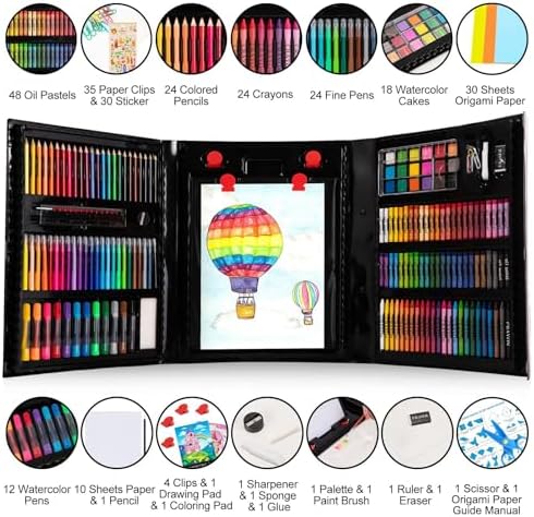 Art Supplies, 272 Pack Art Set Crafts Drawing Kit for Kids Girls Boys Teens