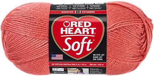 RED HEART RED HEART Soft Yarn, Coral