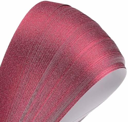 MECCANIXITY 200 Sheets Origami Paper Glitter Stars Papers Red Fold Paper for Beginner Arts Crafts Projects,0.4 x 8.7 Inch