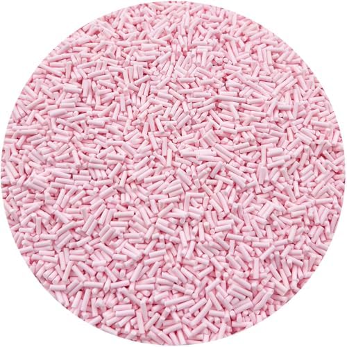 150g Fake Sprinkles Resin Sprinkles Clay Sprinkles Fake Candy Sprinkles Polymer Sprinkles Polymer Clay Slices for Resin Nail Slime Scrapbook DIY Art Crafts Making(248-light Pink)
