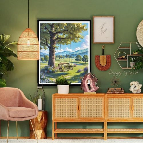 Landscape Paint by Numbers for Adults - Scenery Paint by Number on Canvas