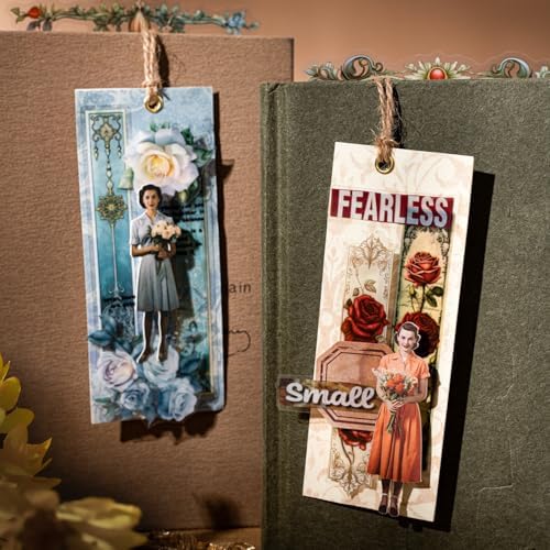120 Pcs Vintage PET Strip Stickers for Scrapbook Journaling