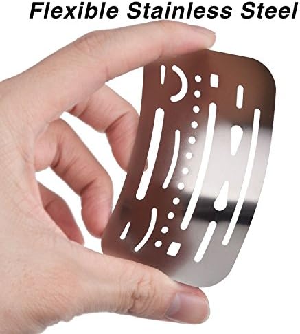Hotop 3 Pcs Eraser Shields for Artists, Metal Drafting Template