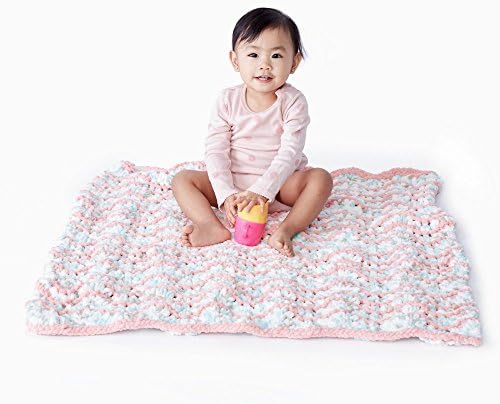 Bernat Baby Blanket Yarn, 3.5oz, Super Bulky 6 Gauge - Pink - Single Ball Machine Wash & Dry (454533) (Pack of 2)