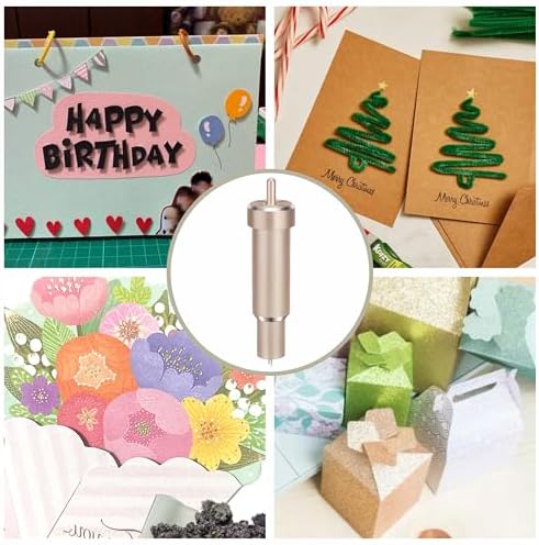Cutting Blade + Housing, Deep-Point & Bonded-Fabric and Premium Fine Point Blade, Compatible With Cricut Maker, Maker 3, Explore Air/2/3 and Explore One (King)