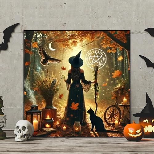 Halloween Diamond Art Kits for Adults,Diamond Painting Kits for Beginner 5D