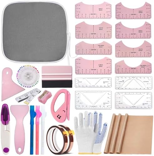 67 Pcs Sublimation Shirts Tool Kits