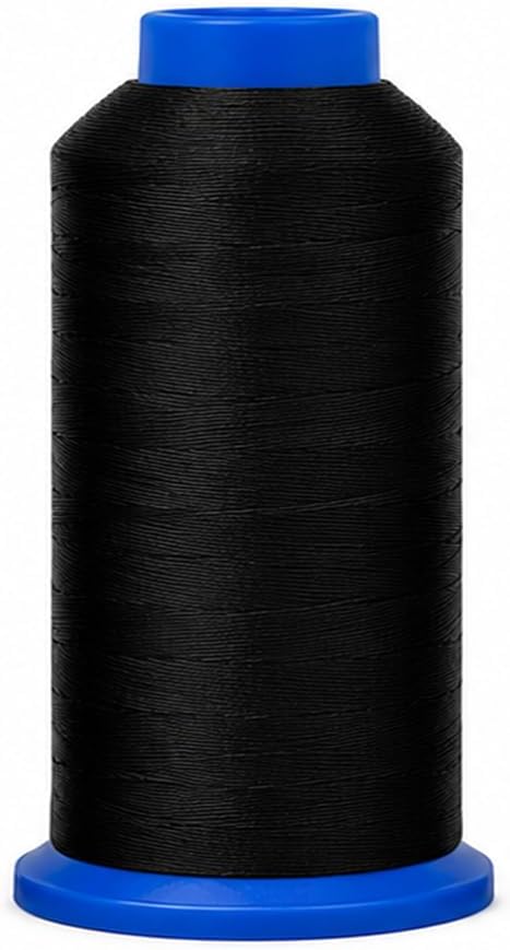 Mandala Crafts SZ 69 210D T70 Black Dark Brown Bonded Nylon Thread 6000 YDs