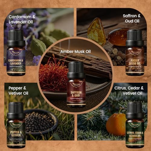 Men Essential Oils Set, Gift for Men, Masculine Diffuser Oil