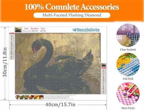 Halloween Diamond Art Kits for Adults Round Diamond Painting 16x12 Inch