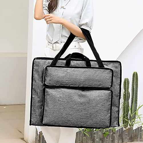 Students Water-Resistant Artist Portfolio Tote for Art Supplies Storage - 8K Drawing Board Carry Shoulder Bag - Sketch Pad Art Board Case - Durable Portfolio