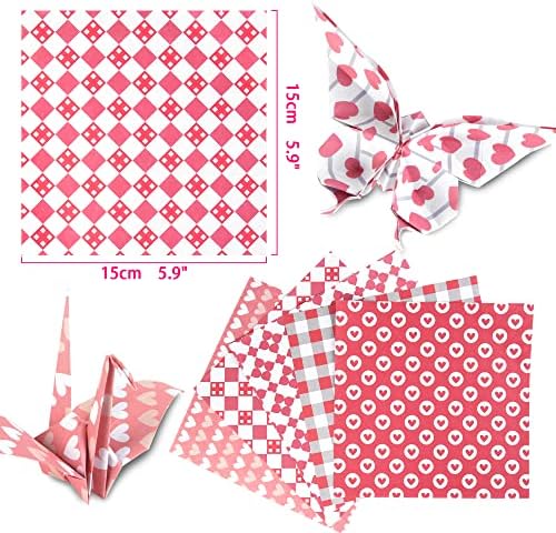 Origami Paper 6x6" Double Sided 50 Sheets 10 Colors Origami Kit,Craft Paper