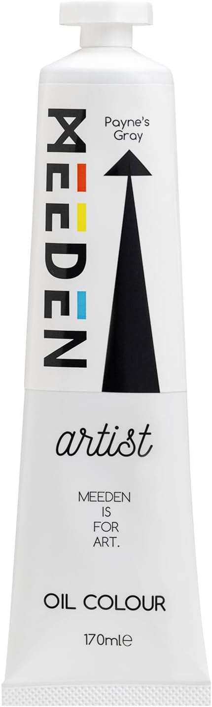 MEEDEN Artist Grade Oil Paint: Payne's Gray - 170ml/5.7oz Tube | Professional Art Paints and Supplies for Canvas Painting