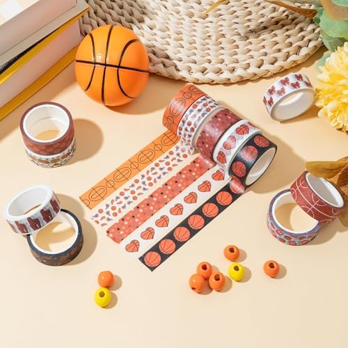 12Rolls Sports Theme Premium Acid Free Repositionable Washi Tape