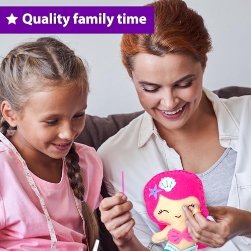 KRAFUN Mermaid Sea Animals Sewing Kit for Kids Age 6+ | 7 Projects