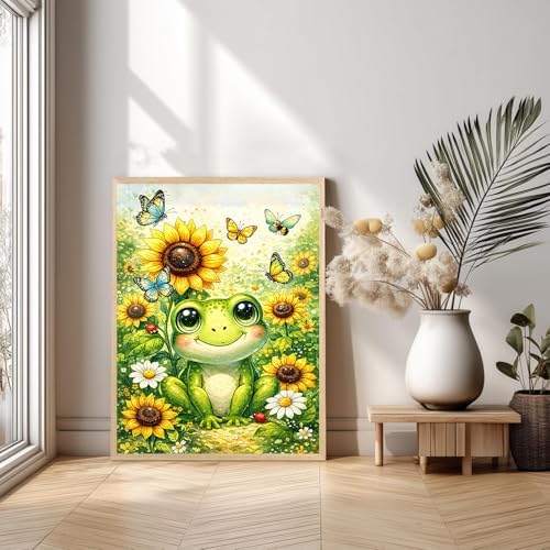 Xylogist Frog Diamond Art Kits for Adults 12x16 Inch