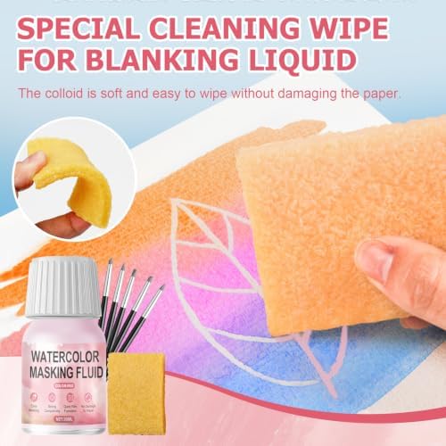 WANJAO 30MLMasking Fluid for Watercolor Painting Fast Drying Easy Peel Use