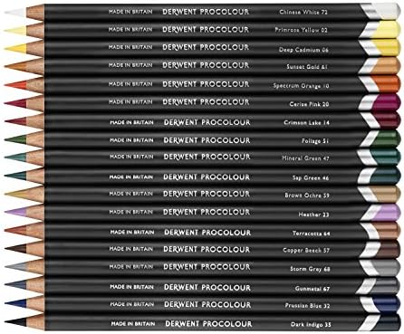 Derwent Colored Pencils, Procolour Pencils, Drawing, Art, Metal Tin, 72 Count (2302508)