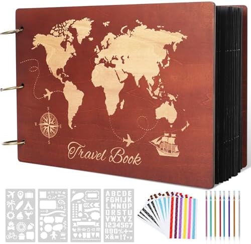 Giiffu Travel Scrapbook Album Photo Album Scrapbook