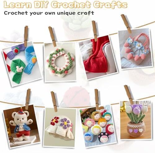 GMAK Crochet Kit for Beginners Adults, All in One Crochet Set Include Yarns