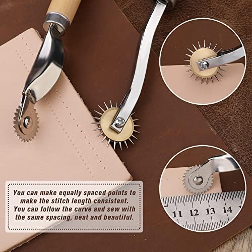 Lunarm Tracing Wheel Sewing Tool 2PCS Professional Stitch Marking Spacer