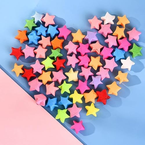 Star Origami Paper, Lucky Star Decoration Paper Strips DIY Hand Art Crafts (Pink Gradient (540 sheets))