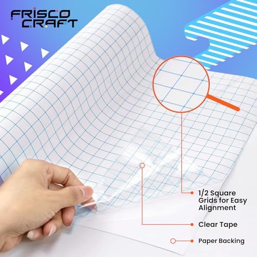 Frisco Craft AT-65 Clear Transfer Tape for Vinyl 12" x 50FT