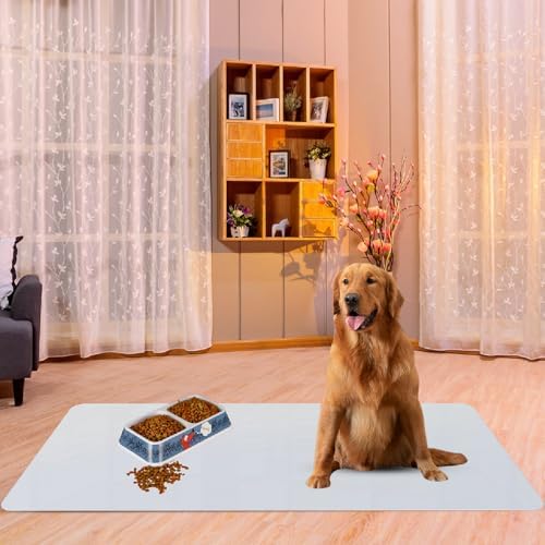 36x24 Inch Large Silicone Craft Mat for Arts & Crafts, Painting, Clay, Hot Glue - Non-Stick, Heat Resistant, Easy Clean Workstation Mat (Gray)