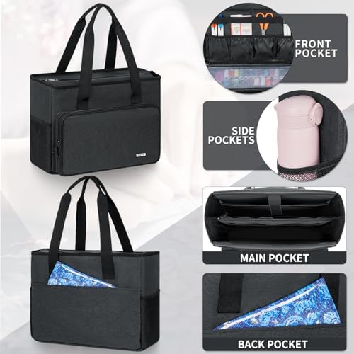 GMAK Embroidery Storage Bag, Embroidery Project Storage Carrying Tote Bag