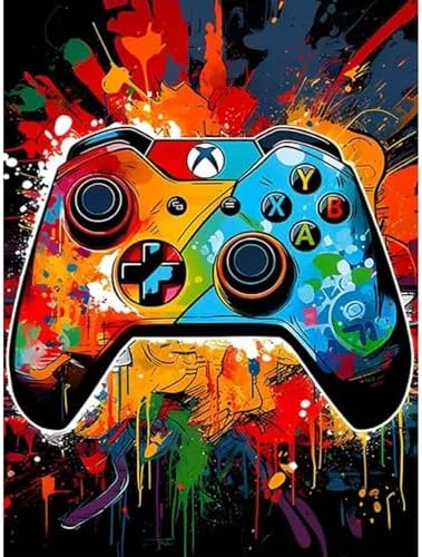 VeGuude Diamond Art Kits for Adults-Video Games Diamond Painting Wall Decor