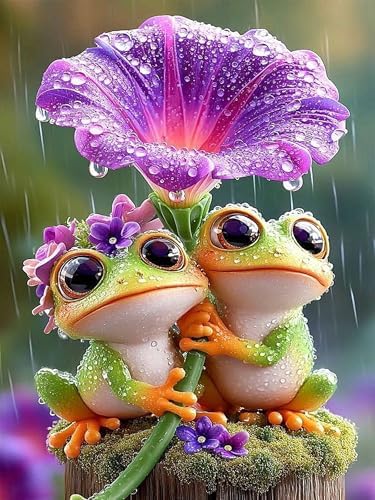 Zythron Diamond Art Kits for Adults,Frog Diamond Painting Kits for Beginner