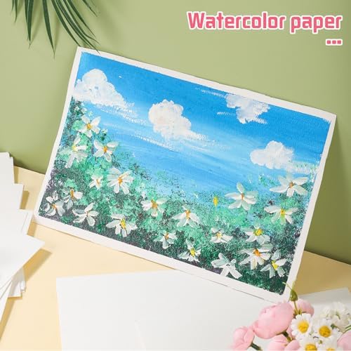 120 Sheets Watercolor Paper 8.5 x 11 in, 140 Lb/300 GSM, Cold Press