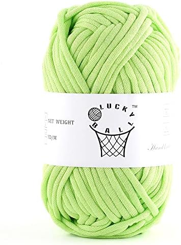 100g Yarn for Crocheting and Knitting,66yds/60m Cotton Yarn for Beginners,Cotton-Nylon Acrylic Blend Yarn for Beginners Crochet Kit Making(Grass)