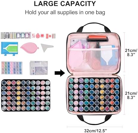Leudes Diamond Art Storage Painting Case 60 Slots Bead Art Kits for Adults