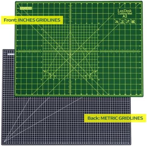Self Healing Cutting Mat 18 × 24 in, A2 Craft Cutting Mat 5-Layer Double-Sided Rotary Sewing Mat - Suitable for Quilting, Sewing, Handicrafts, And Amateur Cutting Of Fabric Cutting Boards