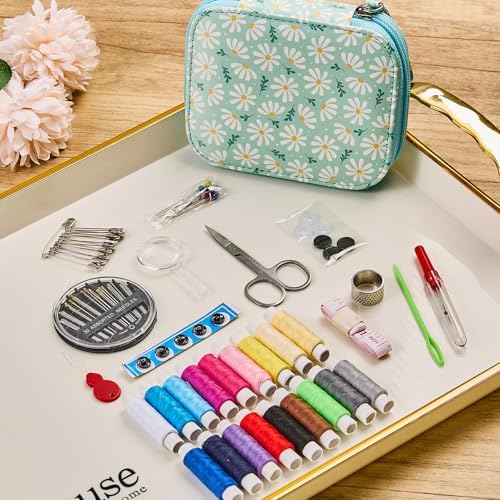 Bobode Printing Sewing Kit Travel Basic Sewing Kit for Adults,