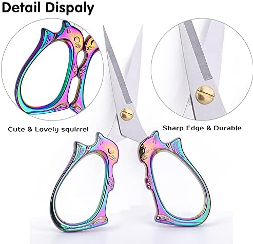 SHWAKK Embroidery Scissors, Stainless Steel Tailor Sewing Scissors