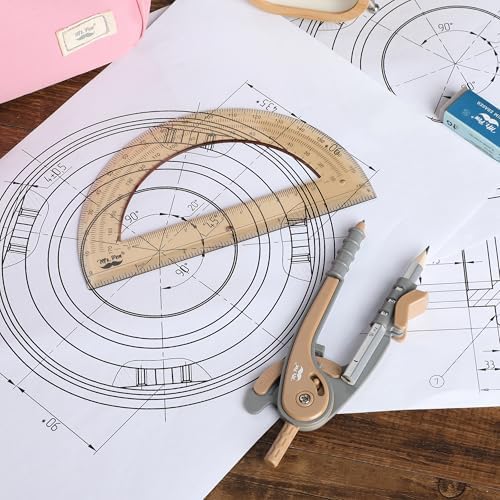 Mr. Pen- Geometry Compass and Protractor Set, 6 Inch Compass
