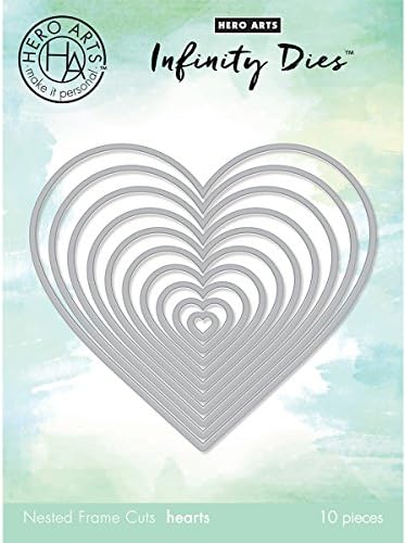 Hero Arts DI334 Infinity Dies, Nesting Hearts Infinity