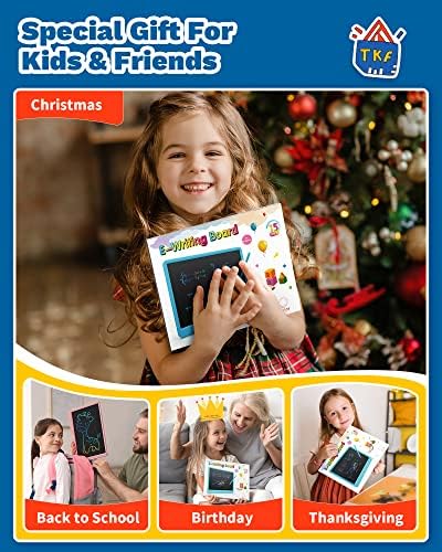 TEKFUN 15 Inch LCD Writing Tablet for Girls Ages 3–12, Large Drawing Tablet for Kids, Screen-Free Writing Pad for Learning Quiet Time, Creative Christmas Gift for 3 4 5 6 7 8 Year Old Girl (Pink)