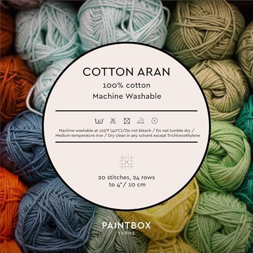 Paintbox Yarns 100% Cotton Aran Yarn 1.76oz / 50g, 93yds / 85m