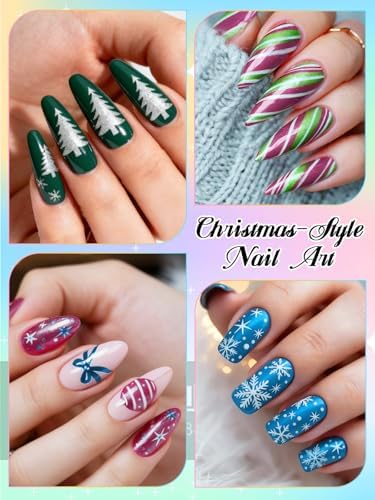12 Colors 3D Nail Art Pens Set Kalolary Double-headed Nail Point