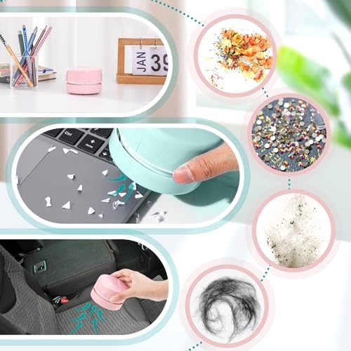 Honoson 2 Pcs Diamond Painting Tool Cleaner for Diamonds, Pink, Green