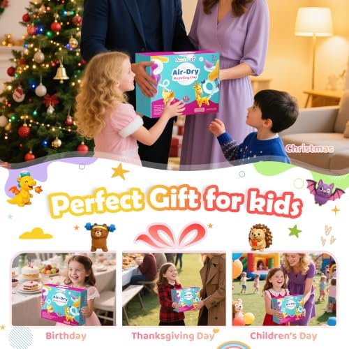 Aestd-ST Air Dry Clay 180 Colors, Modeling Clay for Kids, DIY Magic Clay