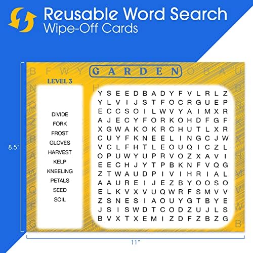 Keeping Busy Word Search 3 Dementia Activities for Seniors | Alzheimer Products for Elderly Patients | Fun Memory Game Toy & Cognitive Brain Puzzle for Senior Citizens w/Memory Loss or Alzheimers