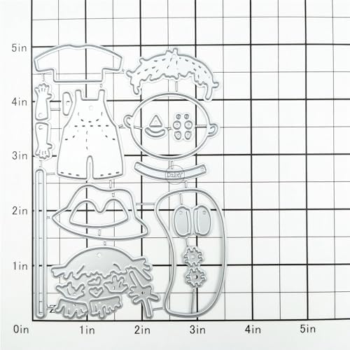 Patchwork Character Scarecrow Metal Cutting Dies for Card Making