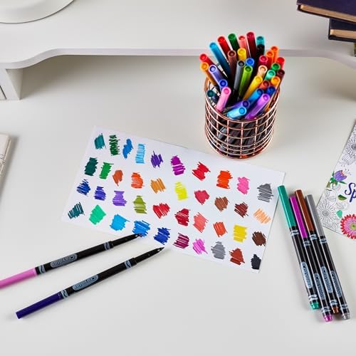 Crayola Fine Line Markers for Adults (40ct), College School Supplies, Marker Set for Adult Coloring Books, Teacher Gifts
