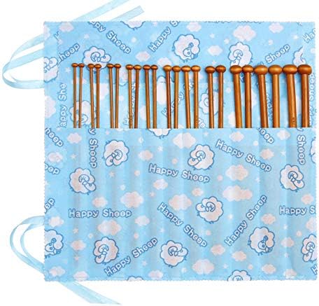 Fairycece Bamboo Knitting Needles Set, 11 Pairs for Beginners