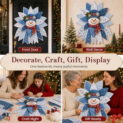 Daily Partner Quilted Christmas Door Hanging DIY Sewing Kit (G)